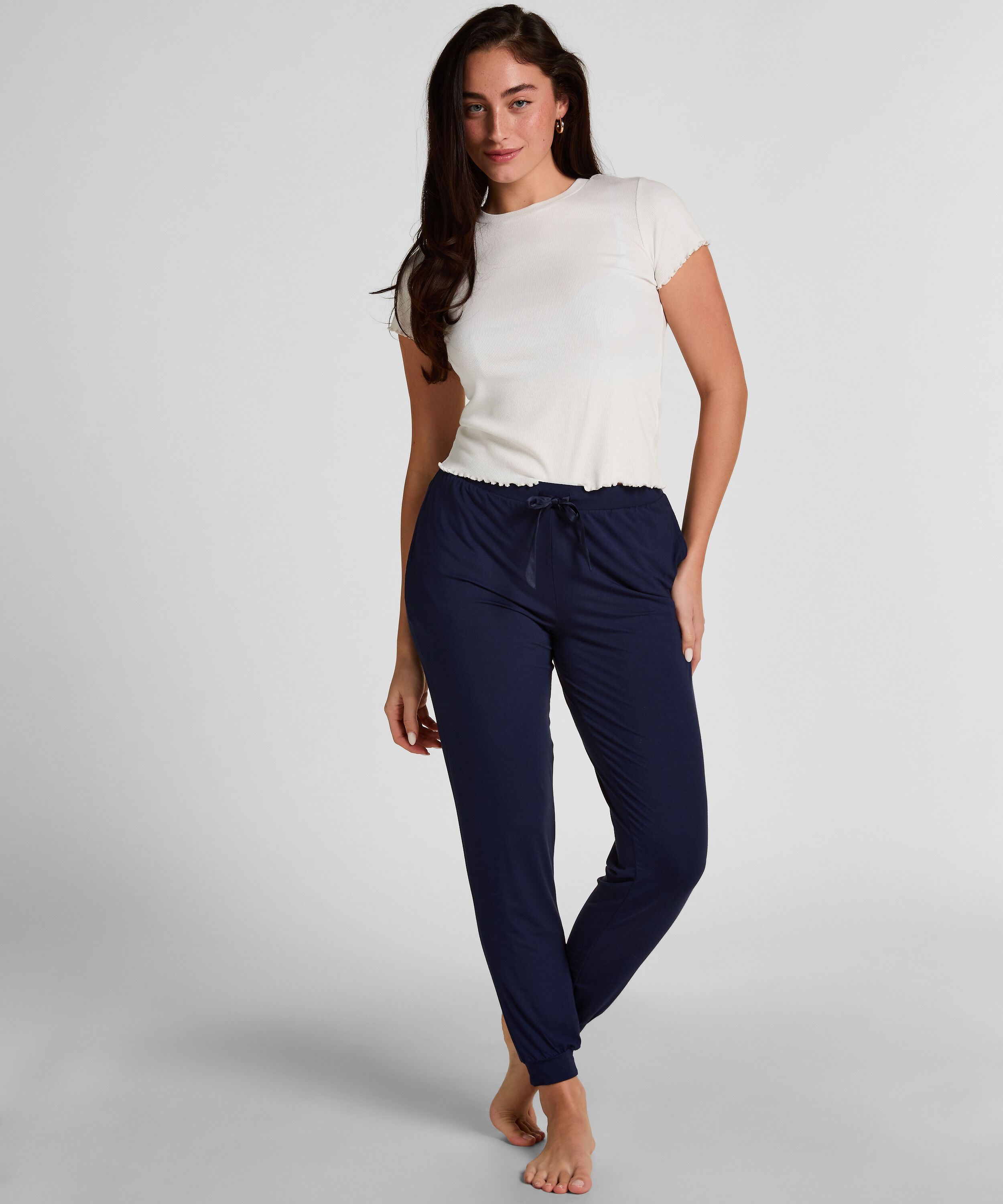 Pyjama broek Jersey, Blauw