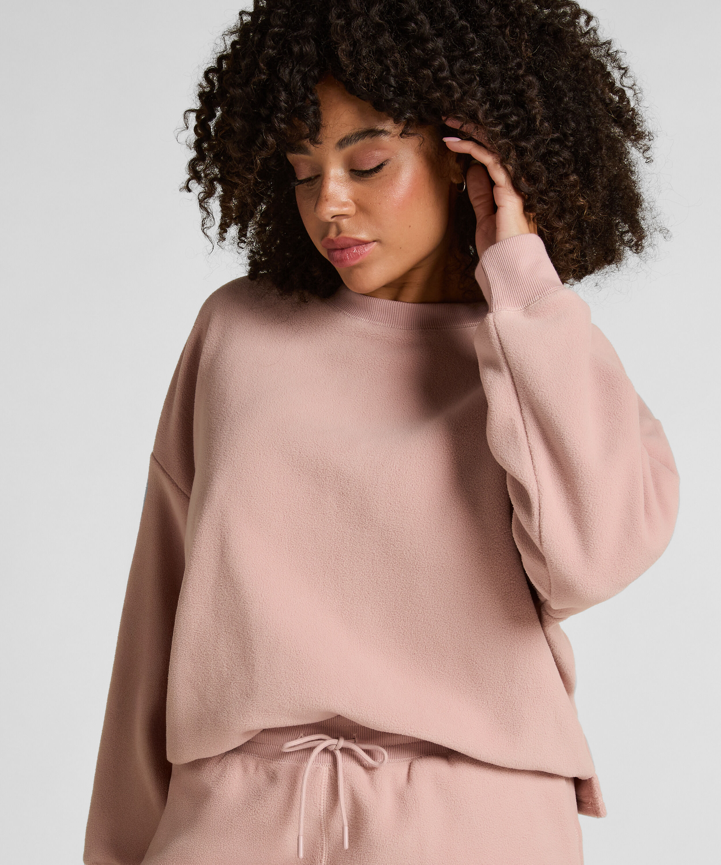 Sportieve fleece top, Roze Sportieve fleece top, Roze