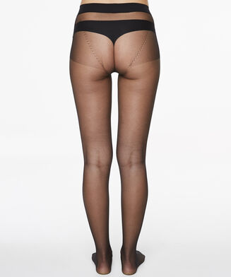 Naadloze Panty 20 Denier, Zwart
