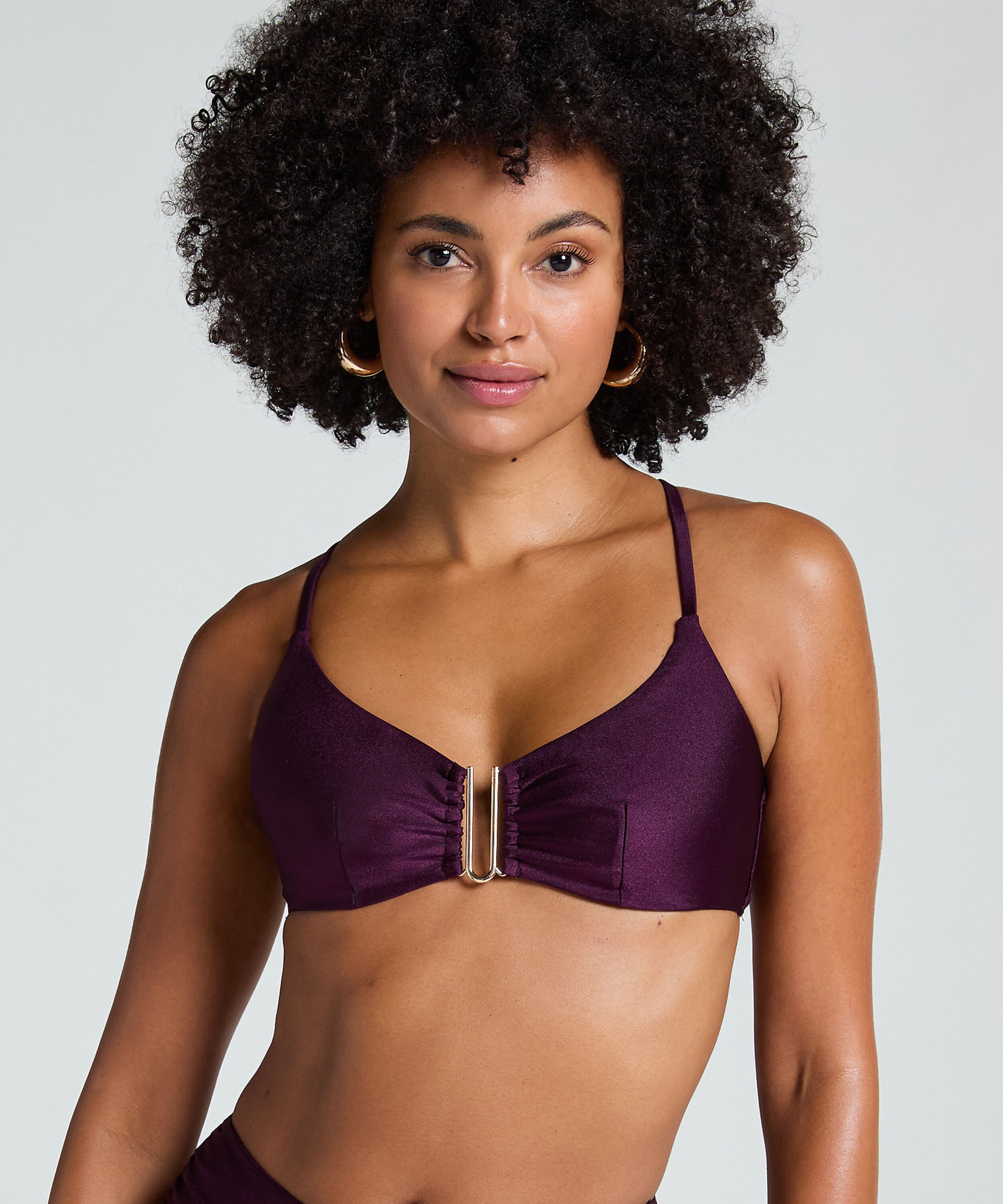 Bikini Crop Top Costa, Paars Bikini Crop Top Costa, Paars