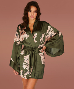 Kimono Satijn Bloom, Groen