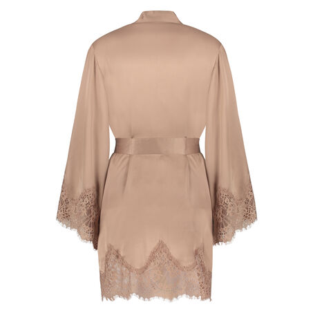 Kimono zijde Scallop Lace, Roze