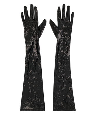 Handschoenen Kunstleer, Zwart