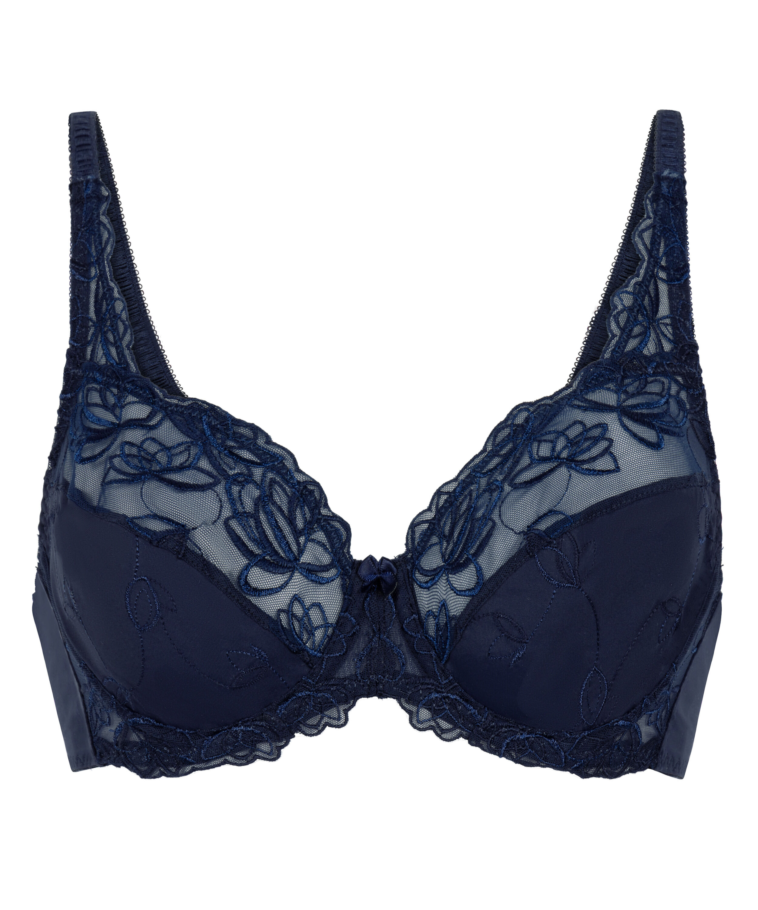 Hunkemöller Dames Lingerie Niet-voorgevormde beugel bh Diva - Wit - maat D90