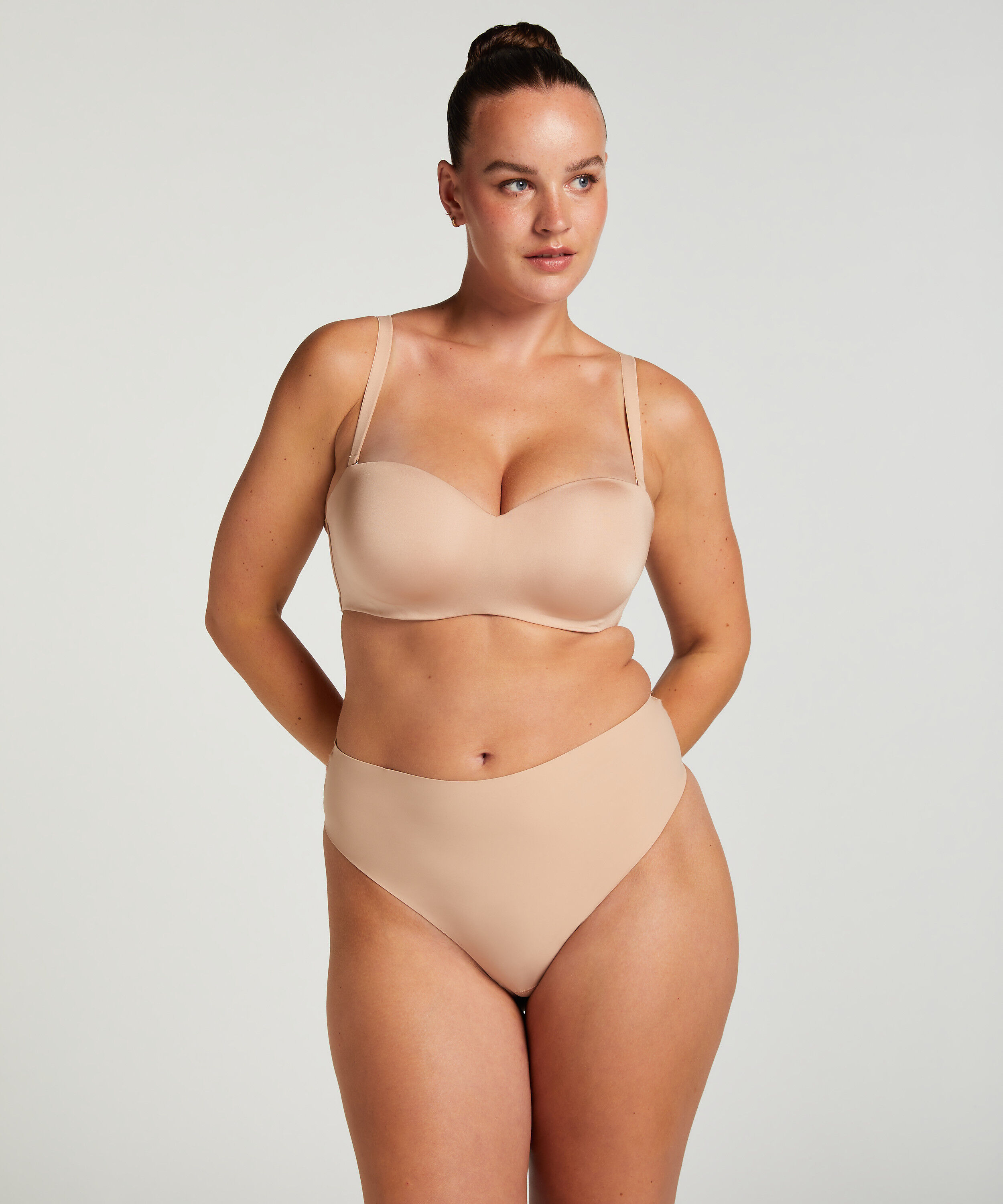 Voorgevormde strapless push-up beugel-bh Smooth