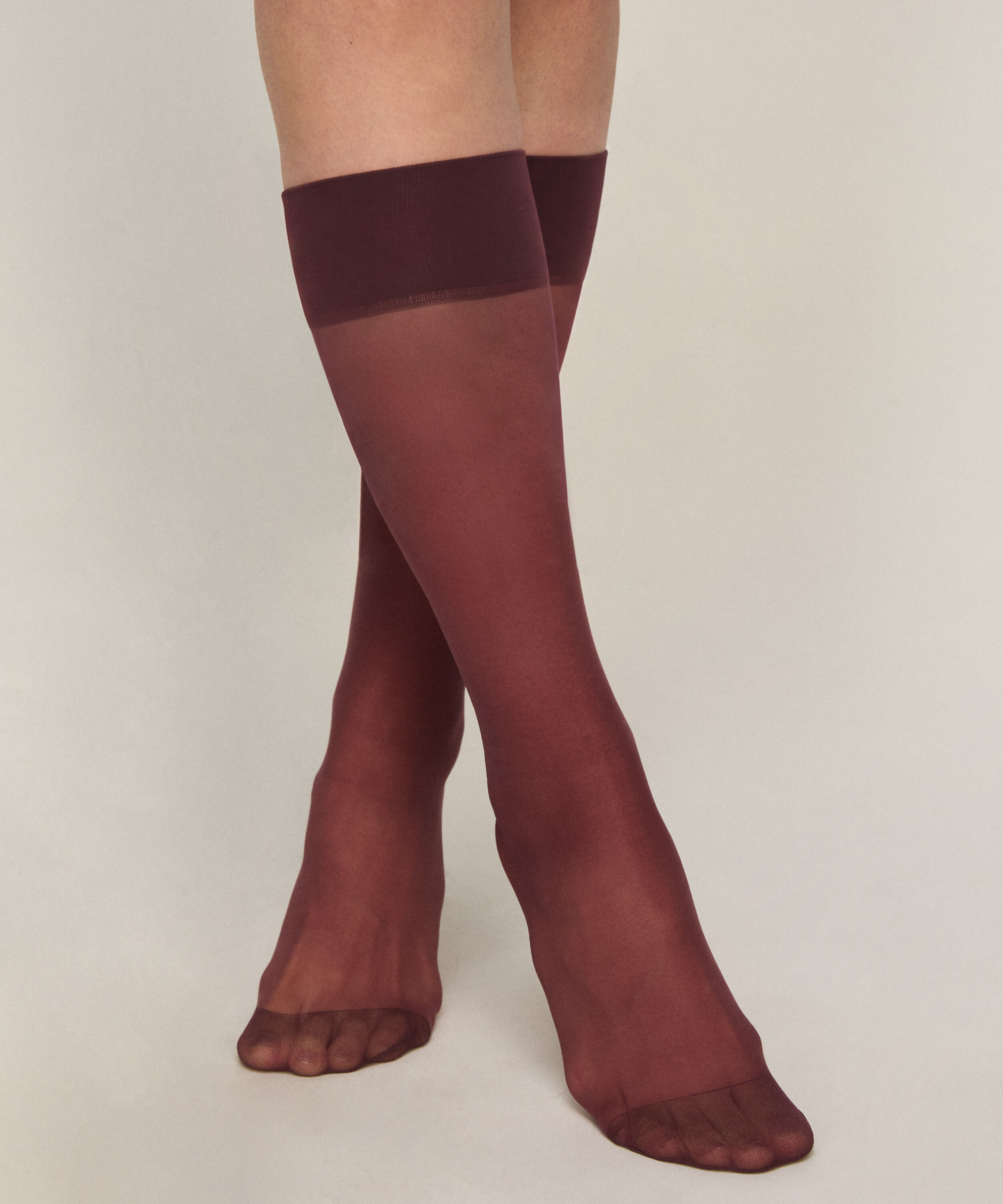 Sheer Sokken Back Seam, Paars Sheer Sokken Back Seam, Paars