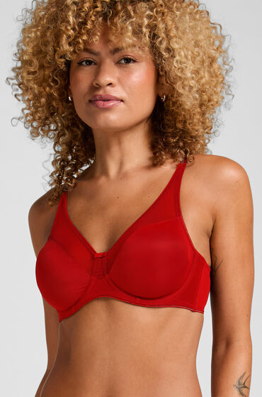 Hunkemöller Niet-voorgevormde minimizer beugel bh Nina Rood