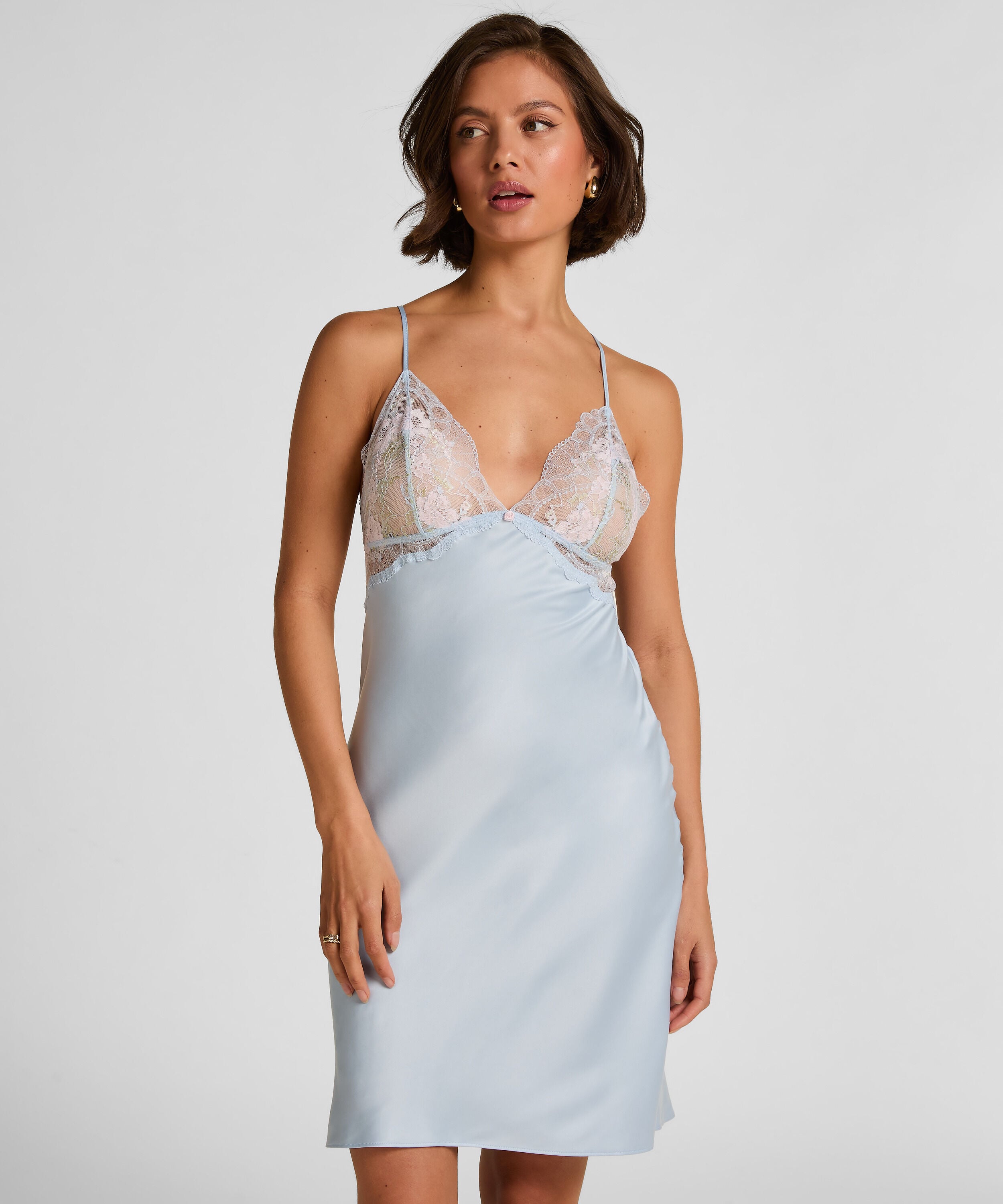 Slipdress Miri, Blauw Slipdress Miri, Blauw