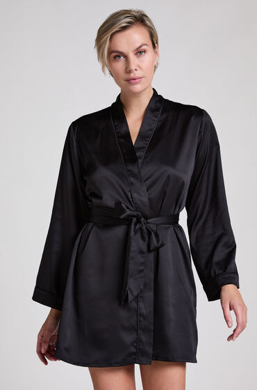 Hunkemöller Kimono Satin Zwart