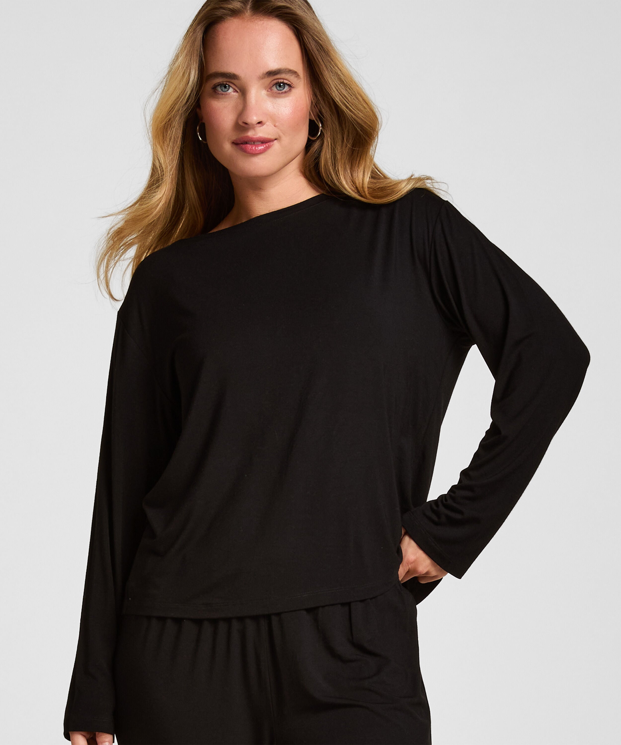 Top Jersey Essential, Zwart Top Jersey Essential, Zwart