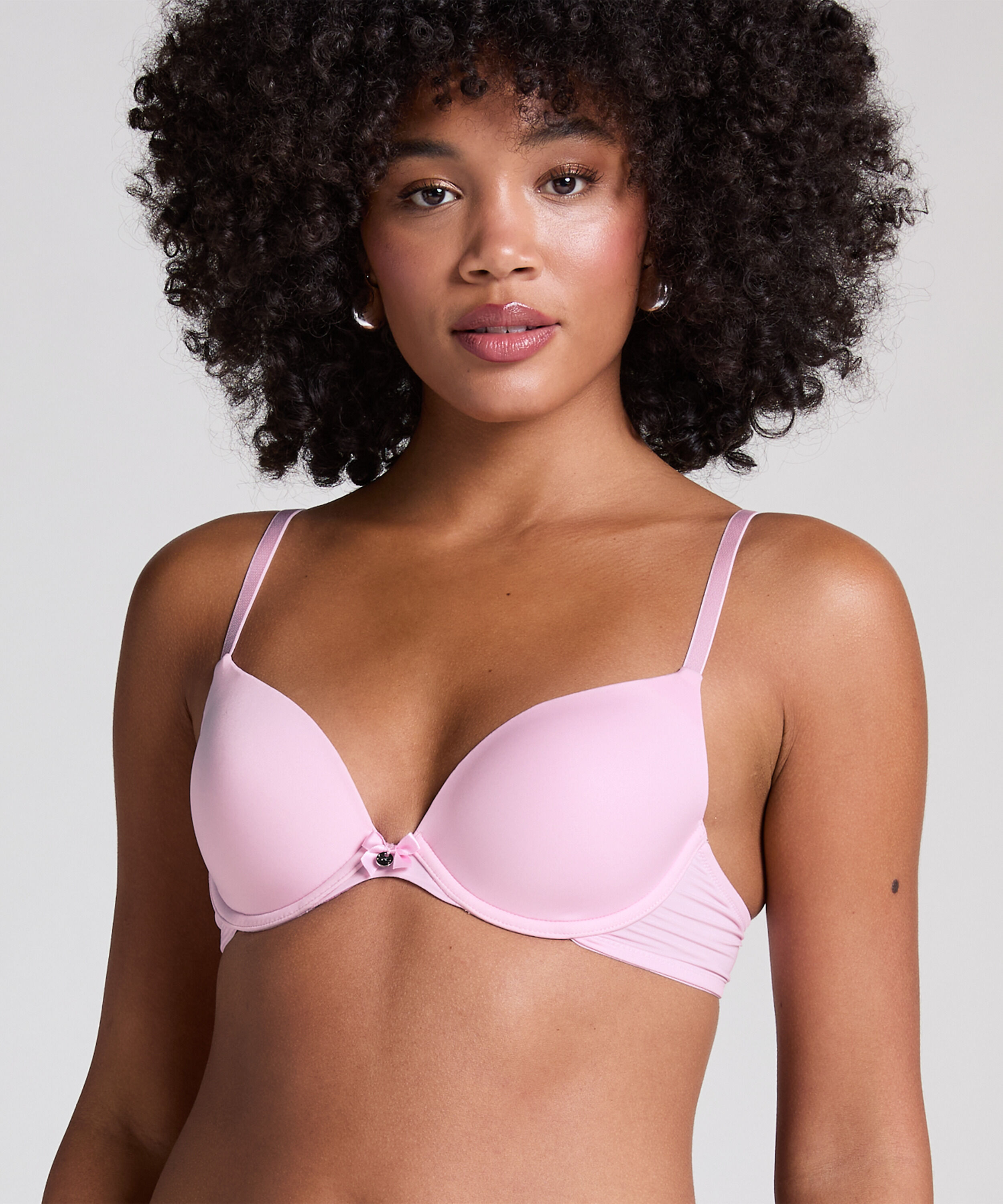 Voorgevormde beugel bh Plunge, Roze Voorgevormde beugel bh Plunge, Roze