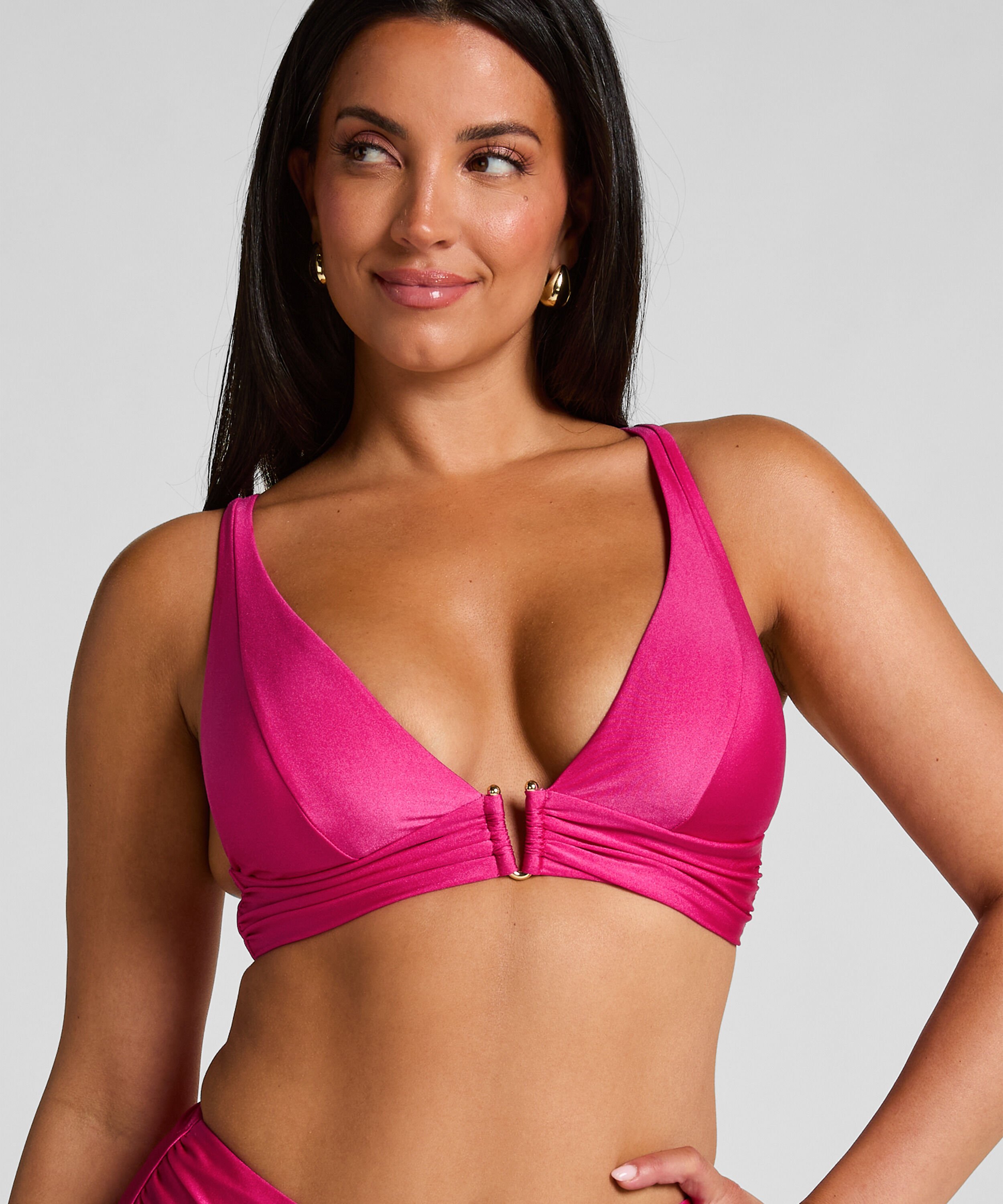 Triangel bikinitop Luna, Roze Triangel bikinitop Luna, Roze