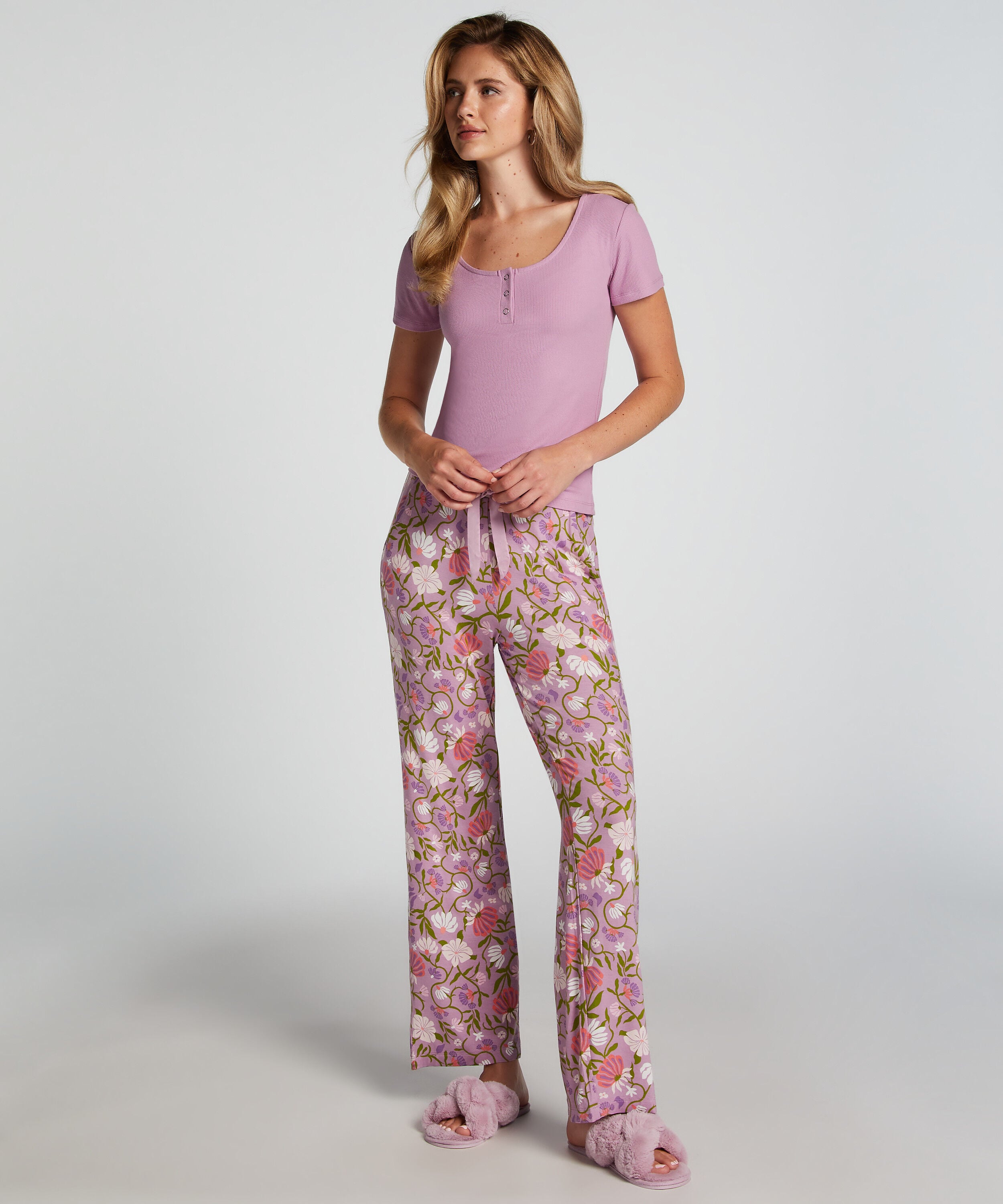 Pyjamabroek Jersey, Paars