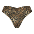 Hoog uitgesneden bikinibroekje Leopard, Bruin