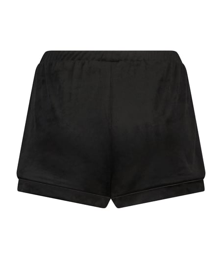 Shorts Velours, Zwart