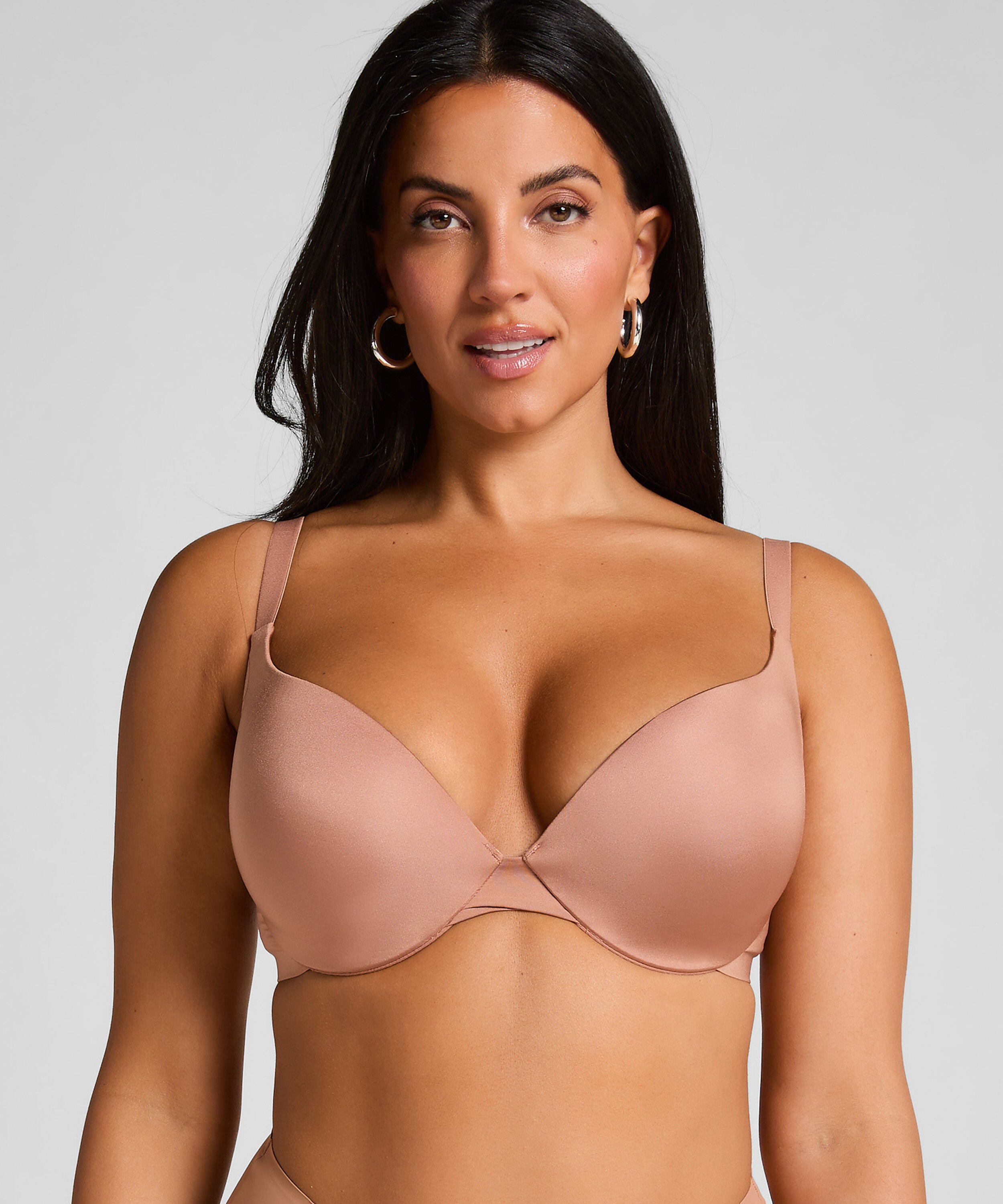 Voorgevormde push-up beugel bh Smooth, Bruin Voorgevormde push-up beugel bh Smooth, Bruin
