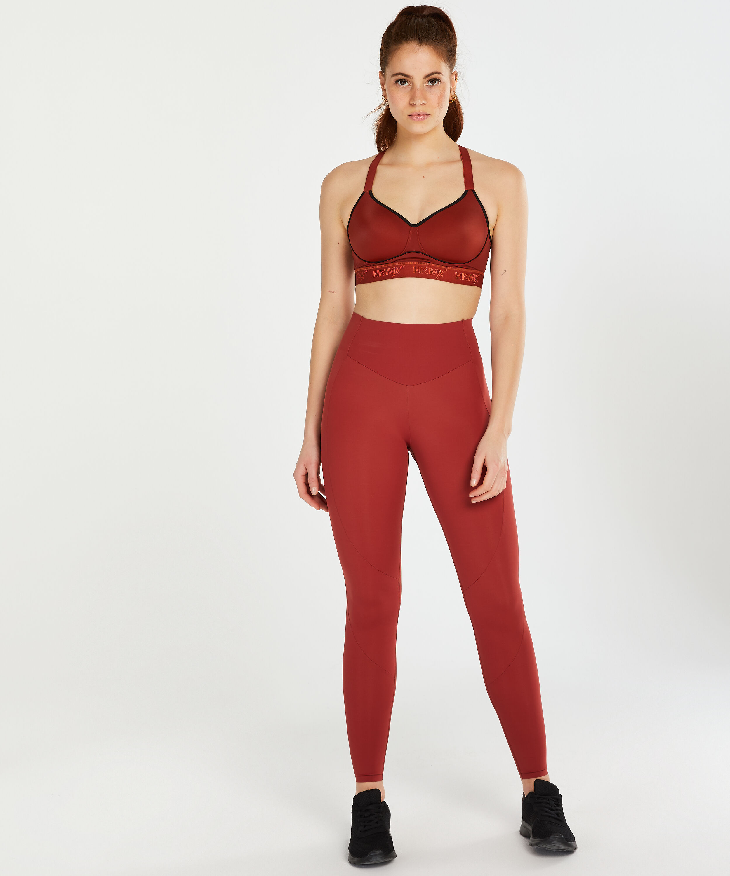 HKMX Make Me Zen High Waisted Legging, Rood