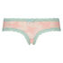 Brazilian V-shape Floral Mesh, Roze