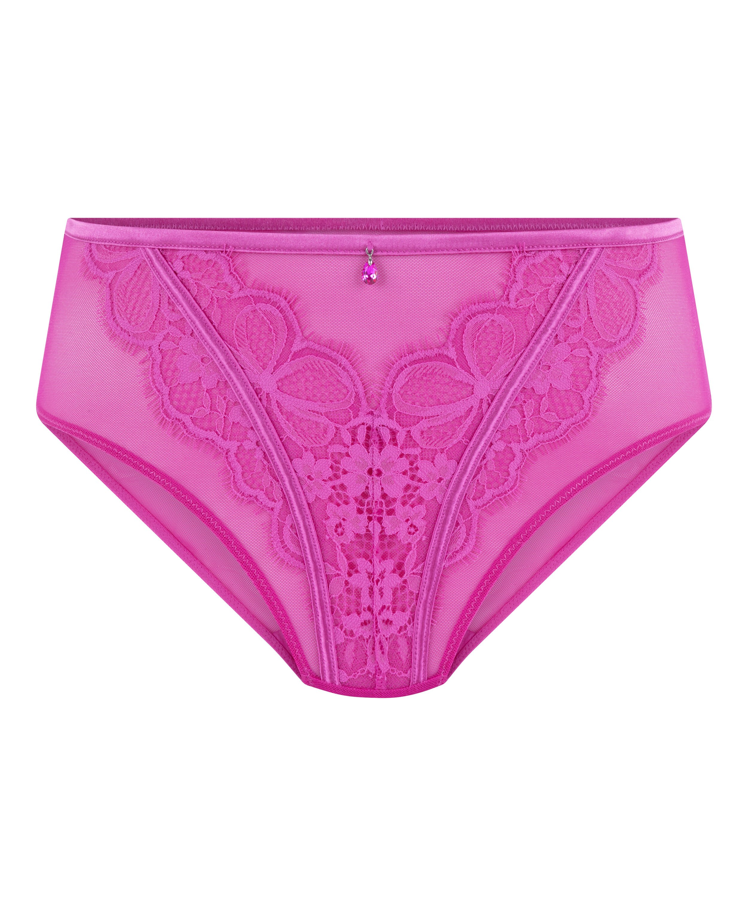 Hoog uitgesneden brazilian met hoge taille Prina , Roze
