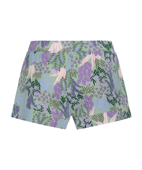 Pyjama shorts Jersey Lace, Groen