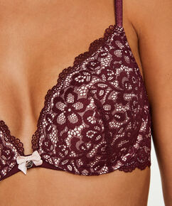 Voorgevormde push-up beugel bh Marine, Rood