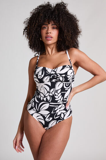 Hunkem&ouml;ller Bandeau badpak Mauritius Zwart