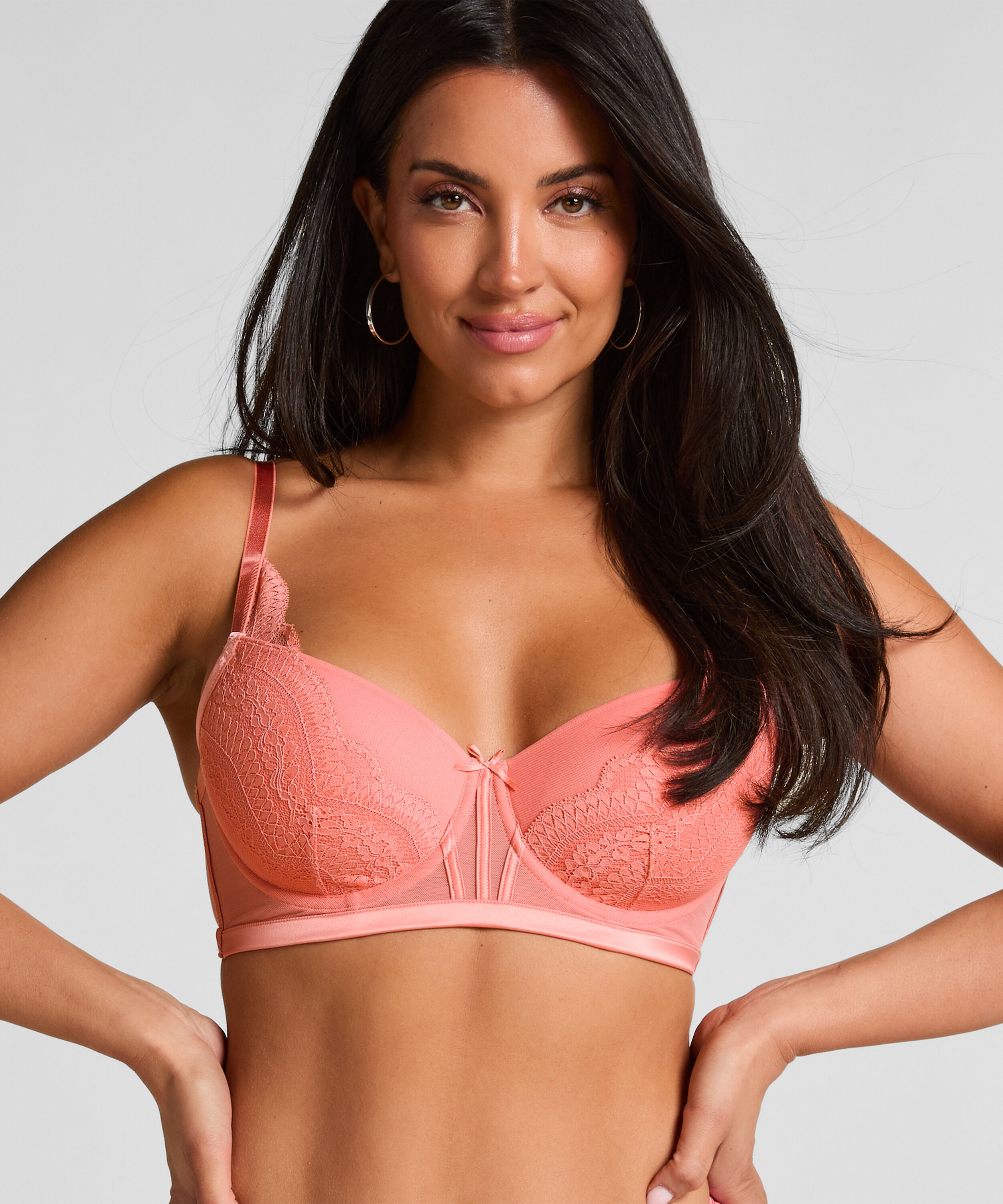 Voorgevormde Push-Up Beugel bh Robijn, Oranje