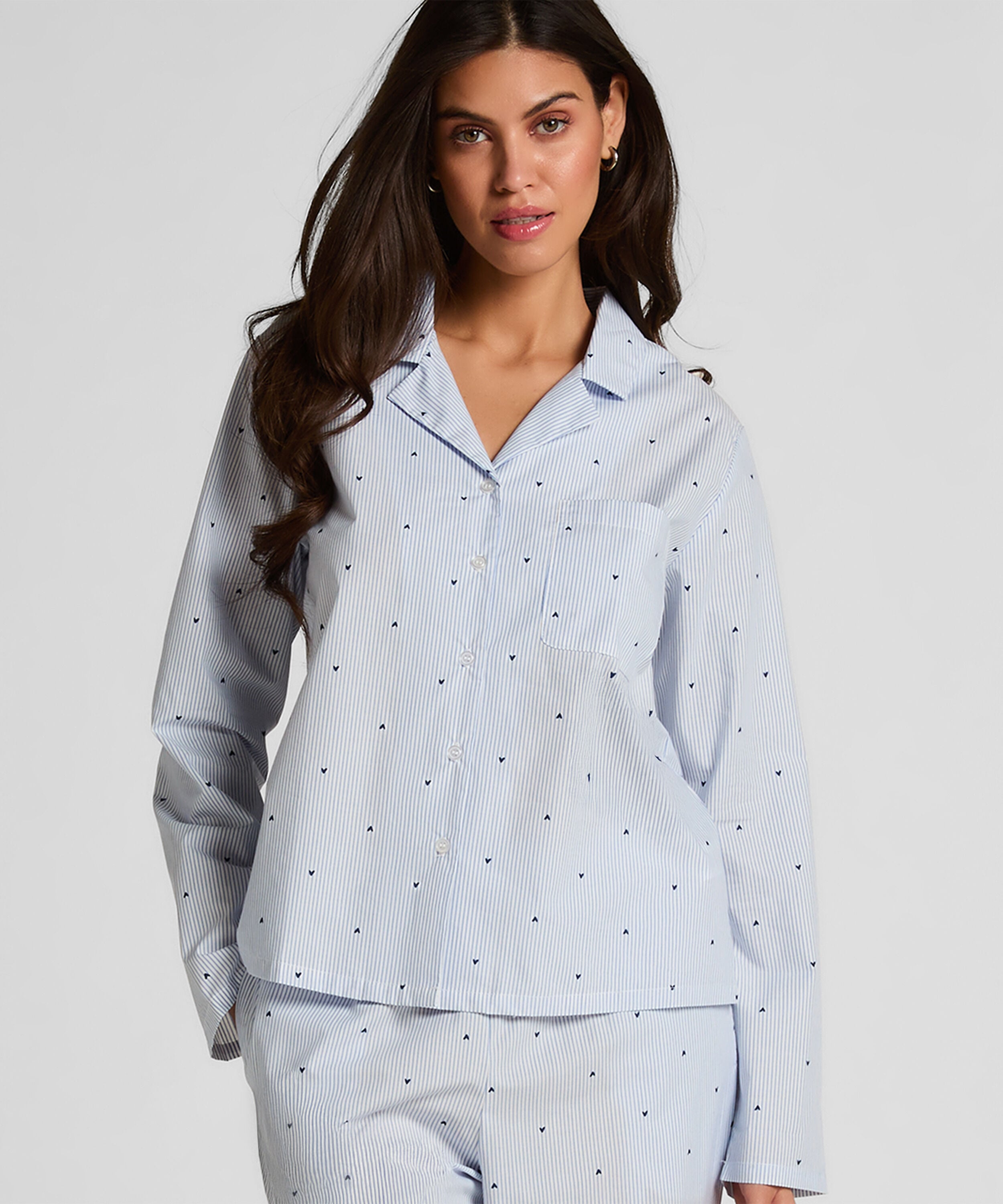 Jacket Katoen, Blauw Jacket Katoen, Blauw