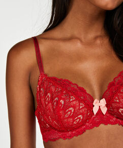 Niet-voorgevormde beugel bh Latrice, Rood