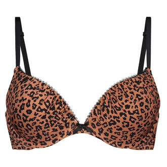 Voorgevormde push-up beugel bh Giselle, Bruin