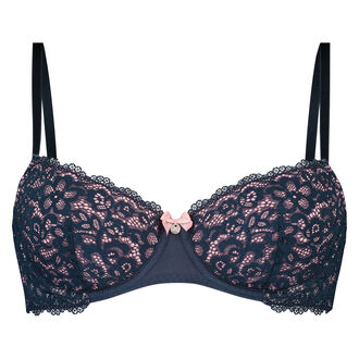 Voorgevormde beugel bh Marine, Blauw