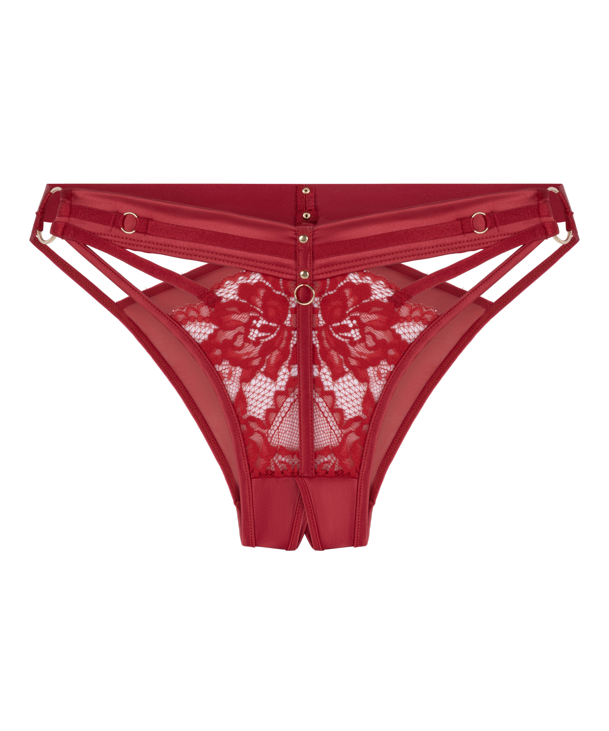 Brazilian met open kruis Emmeline, Rood Brazilian met open kruis Emmeline, Rood