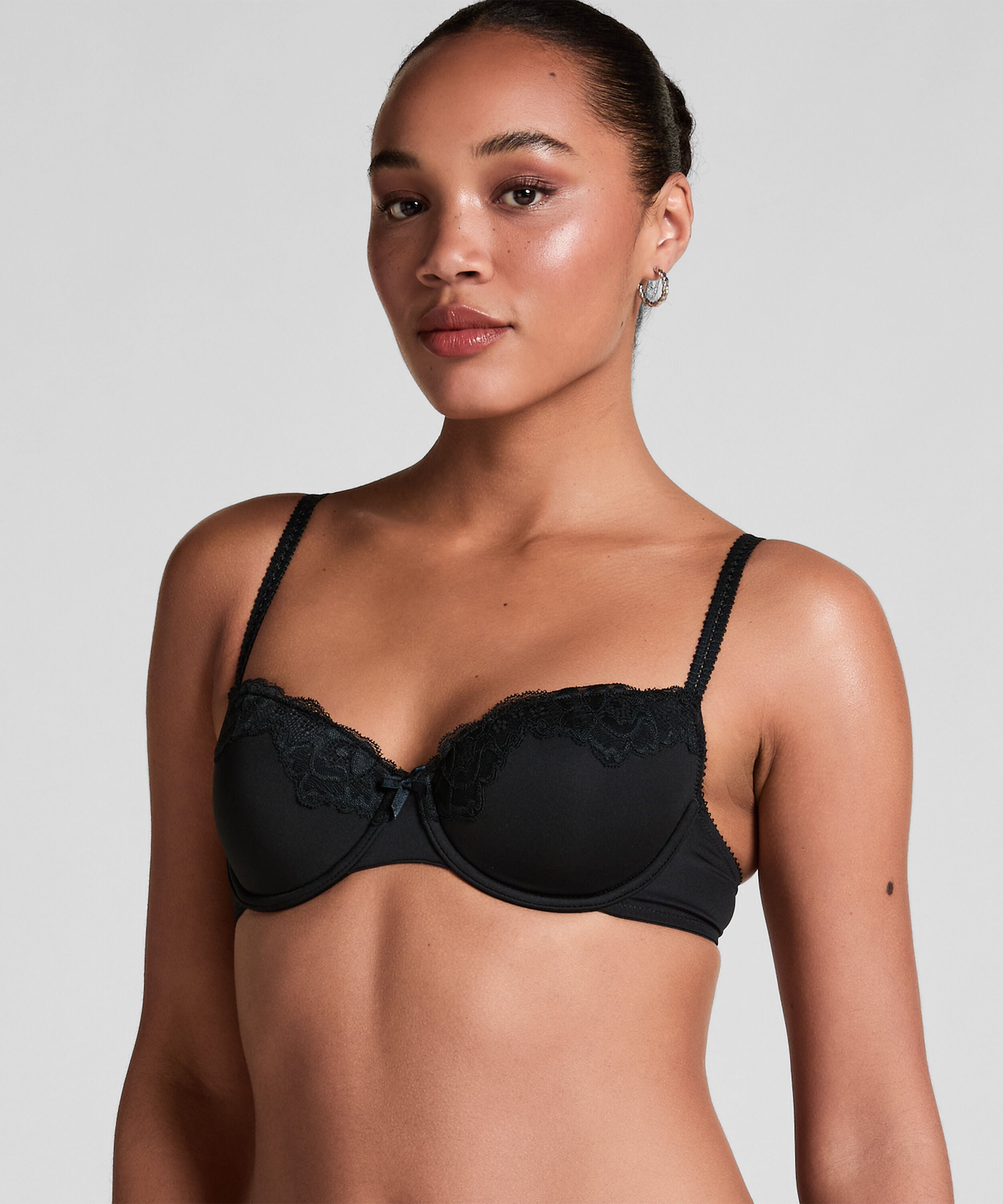 2-pack voorgevormde beugel bh, Zwart