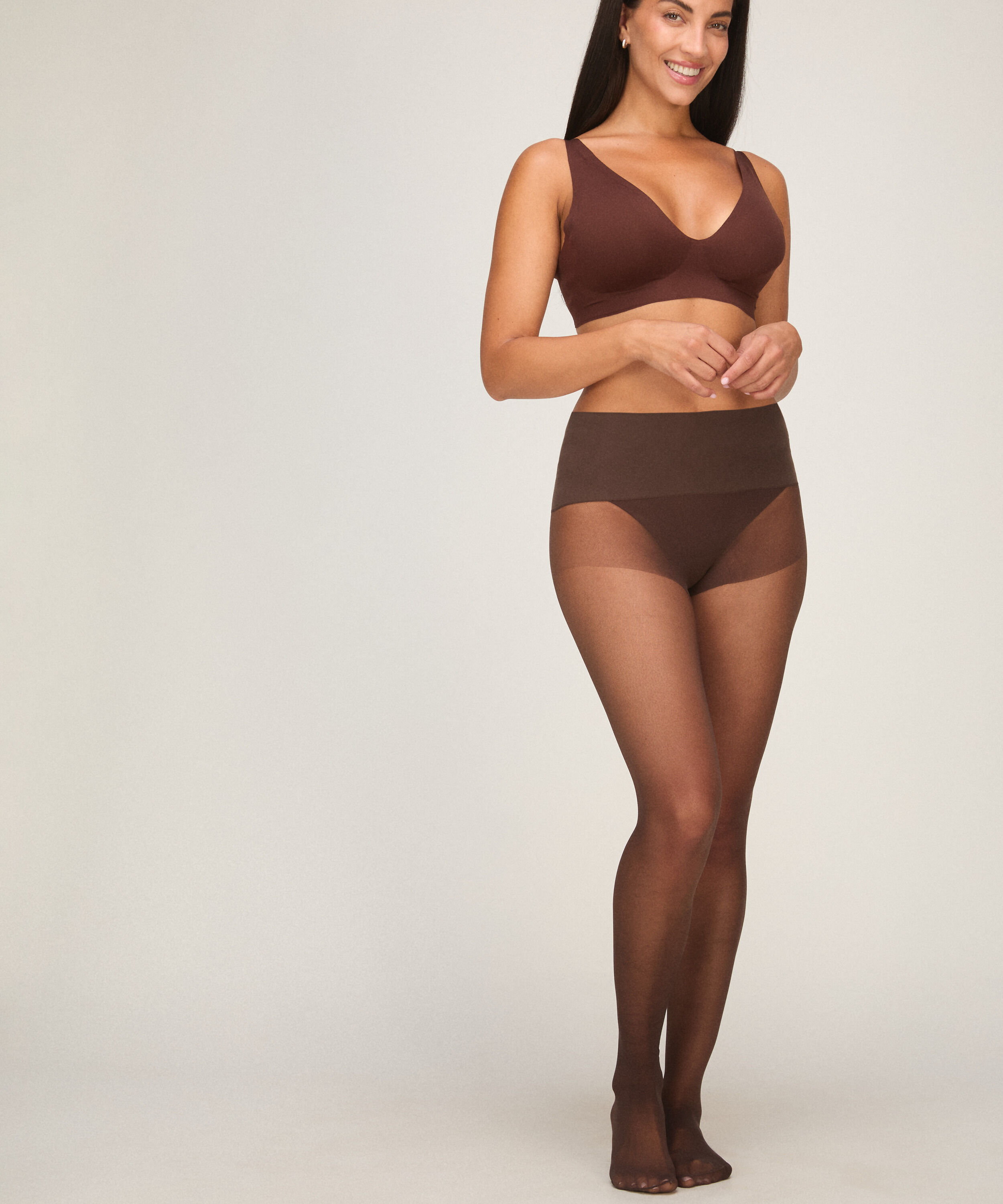 Tight 20 Denier Seamless Velvet Touch, Bruin Tight 20 Denier Seamless Velvet Touch, Bruin