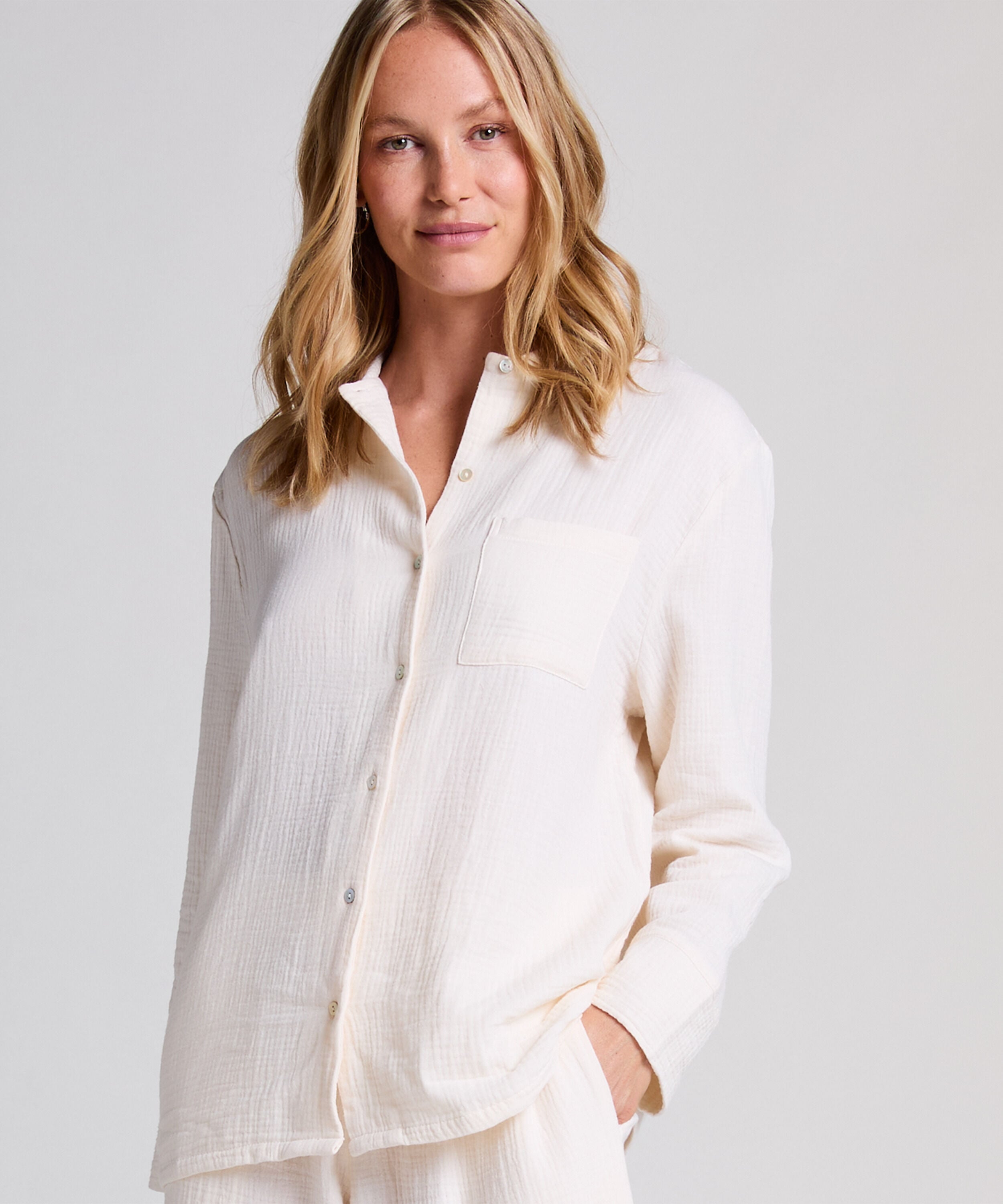 Mousseline Jacket, Wit