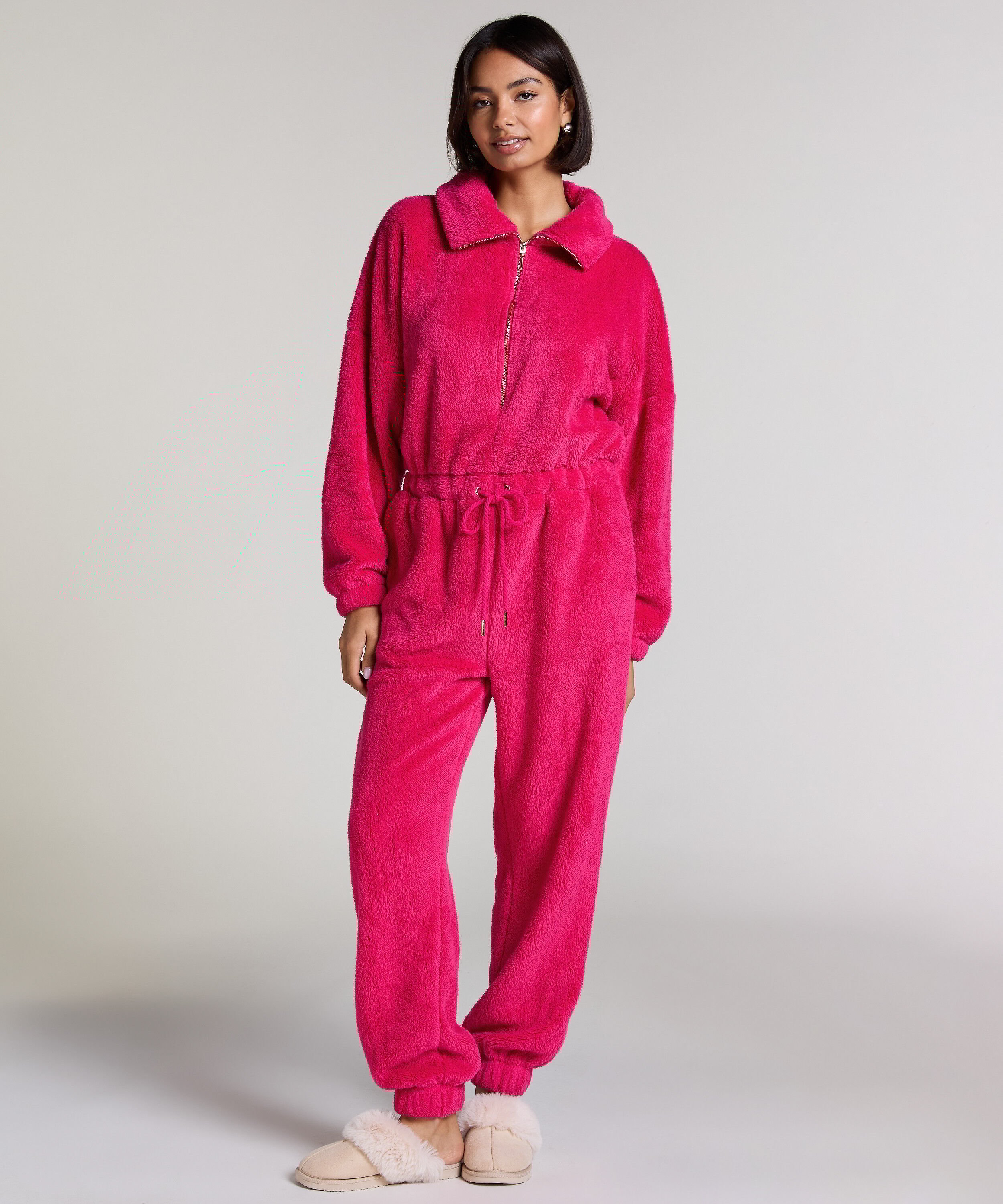 Onesie Fleece, Roze Onesie Fleece, Roze
