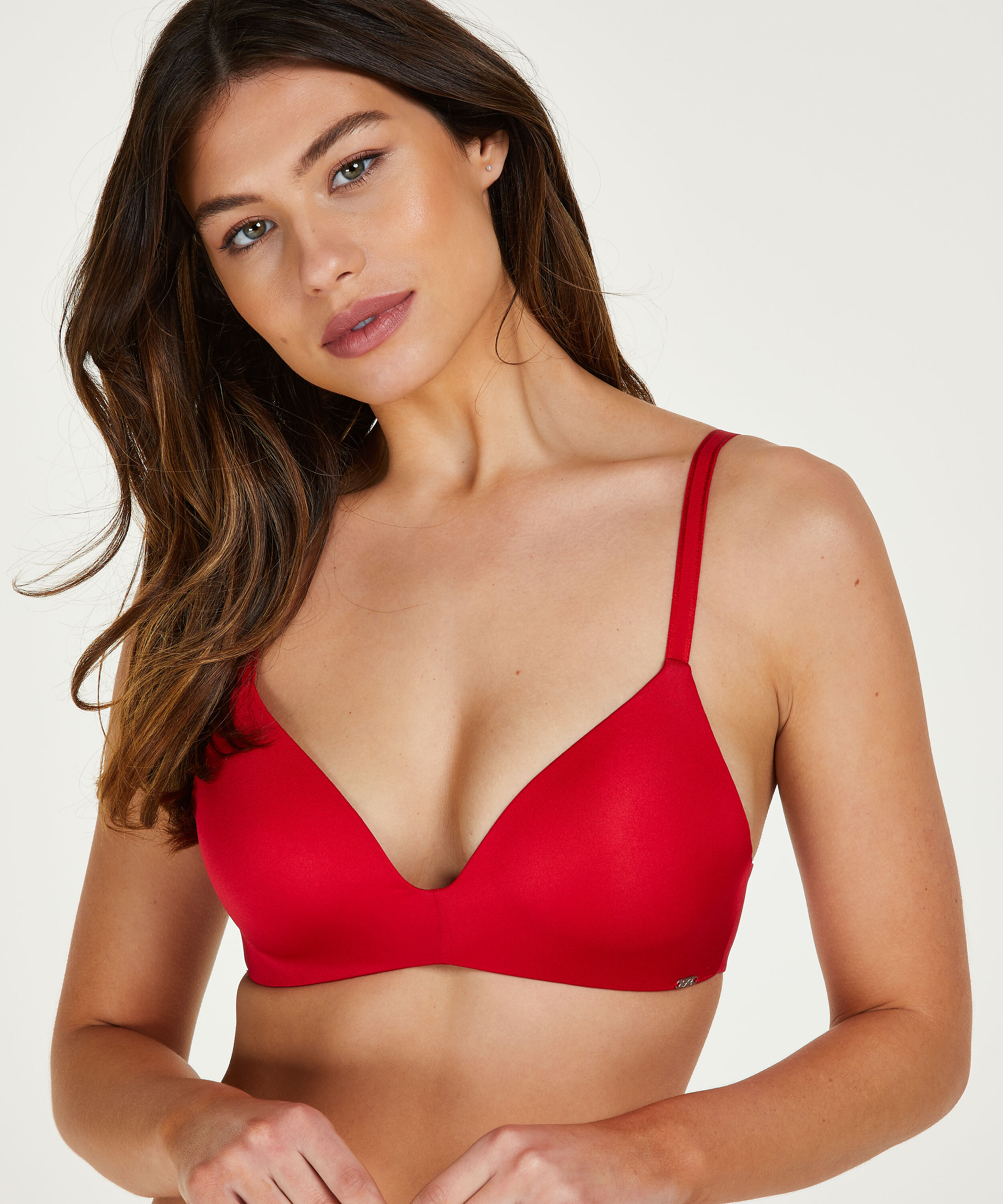 Voorgevormde bh zonder beugel Mona, Rood