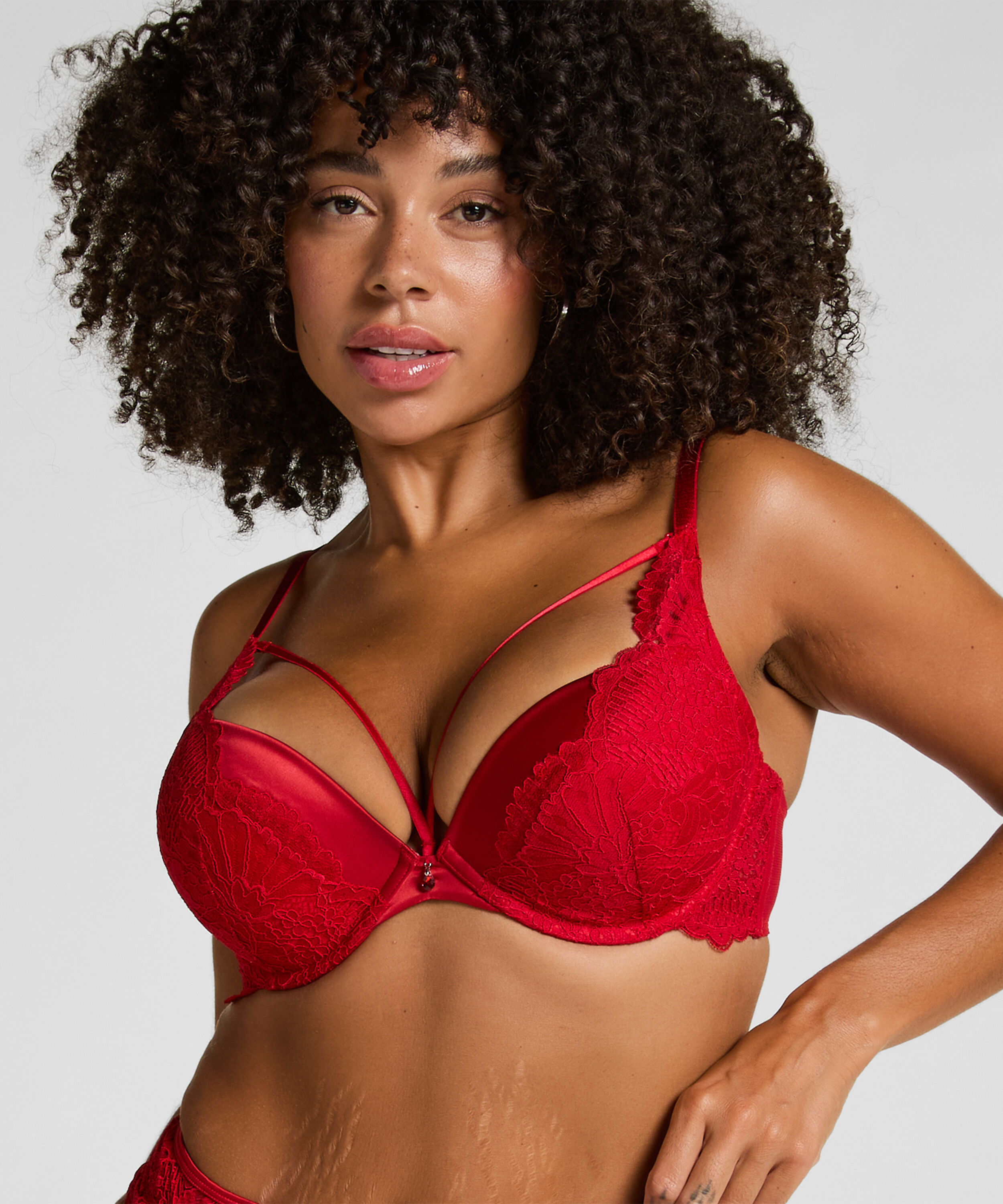 Voorgevormde maximizer beugel bh Whitney, Rood