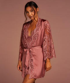 Kimono All Over Lace, Roze