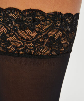 Stay-up 50 Denier Kant, Zwart