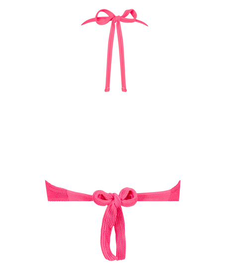 Bandeau bikinitop Crinkle, Roze
