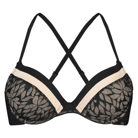 Voorgevormde beugel bh Leslie, Zwart
