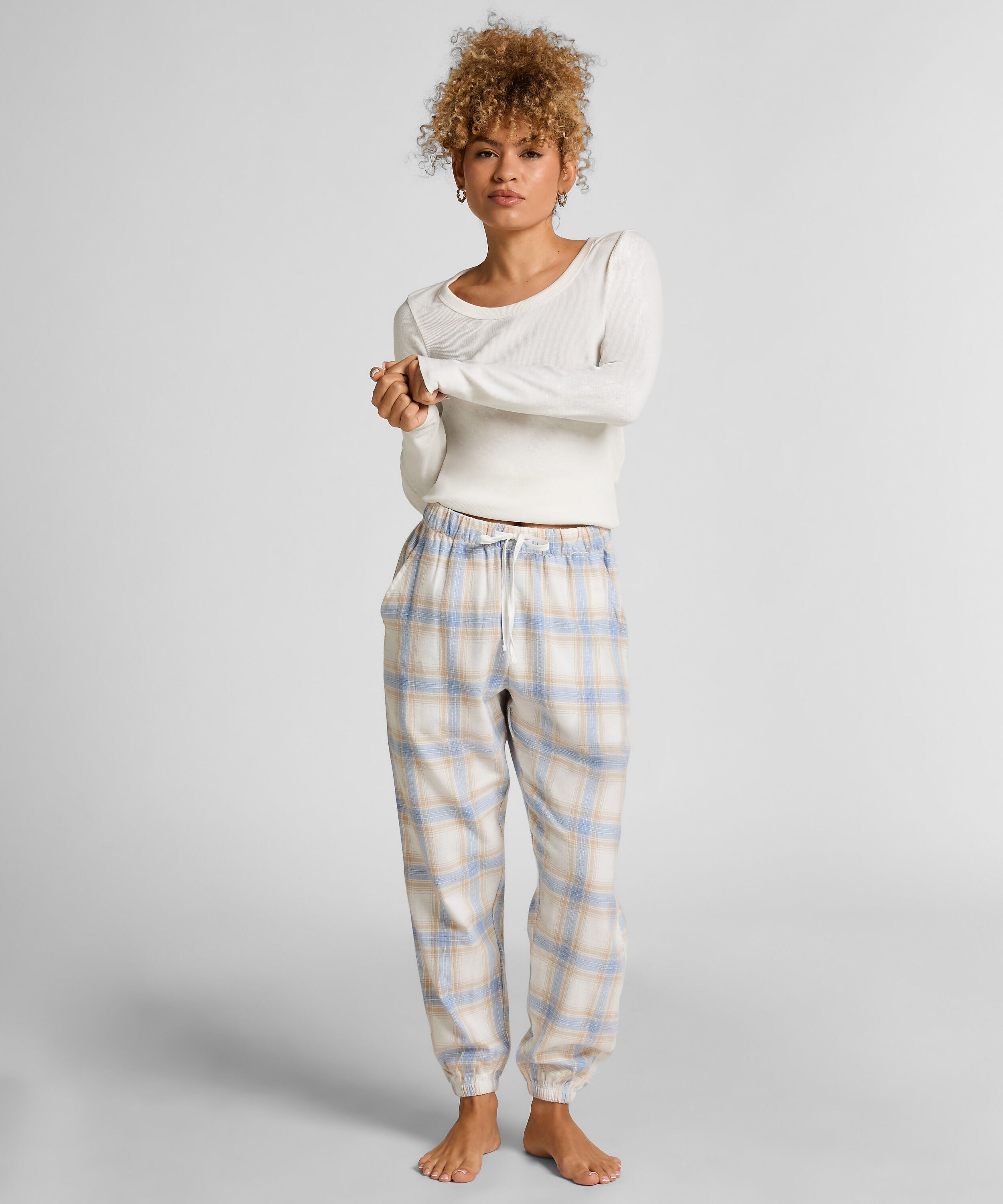 Pyjamabroek Flannel, Blauw