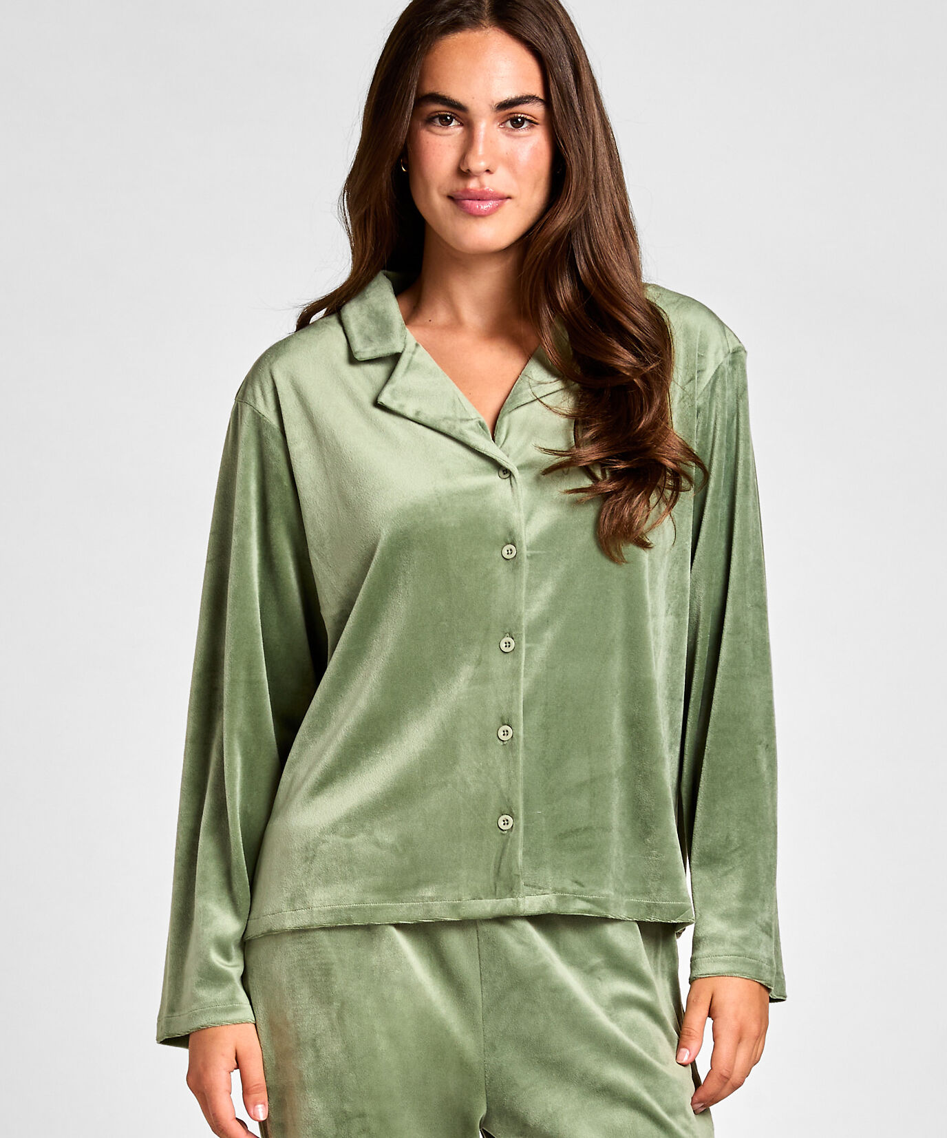 Velours Vest, Groen