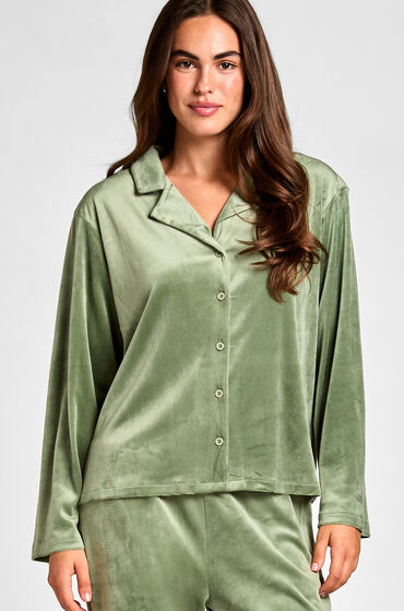 Hunkemöller Velours Vest Groen
