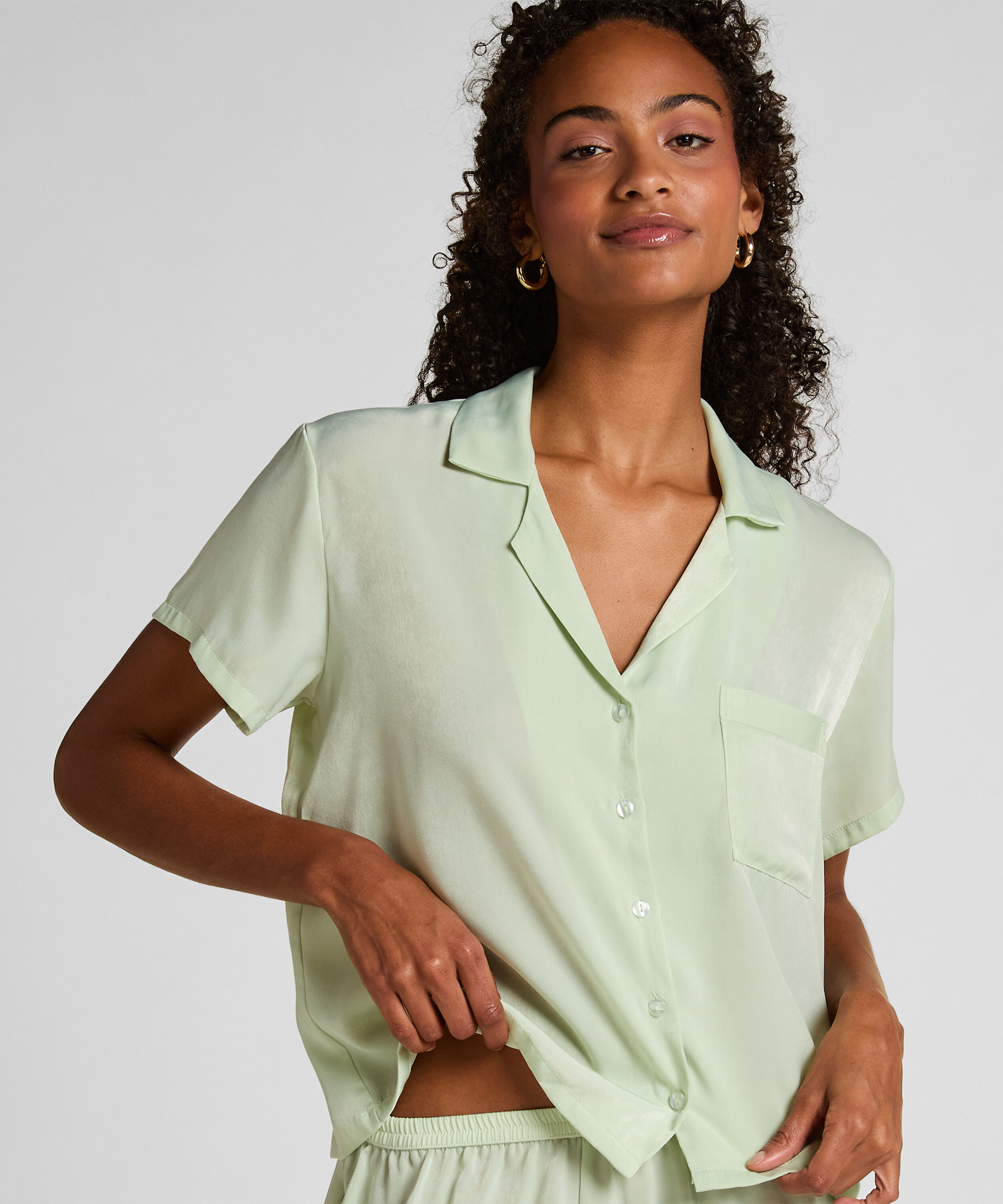 Jacket Satin, Groen