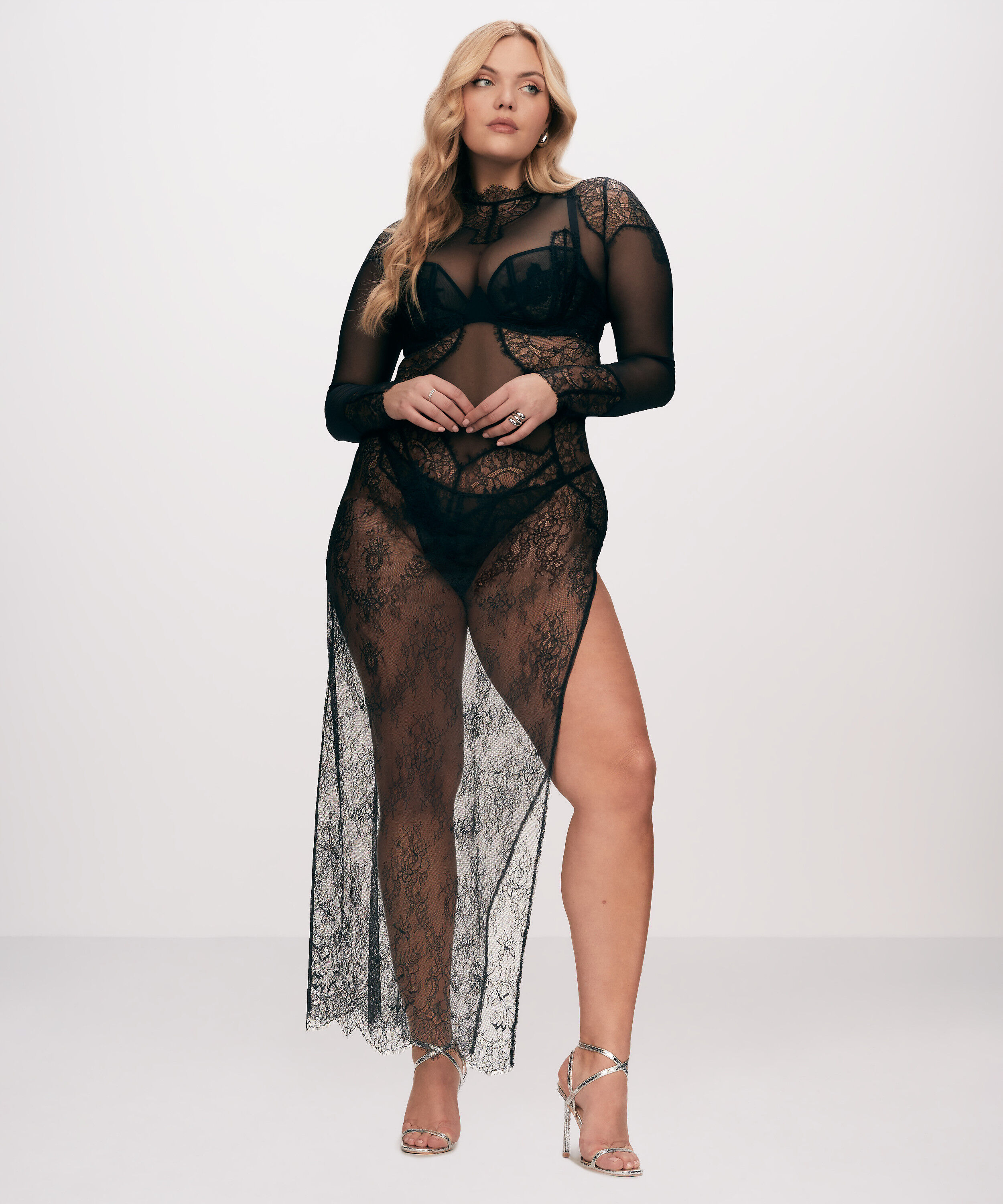 Slipdress Melisande, Zwart