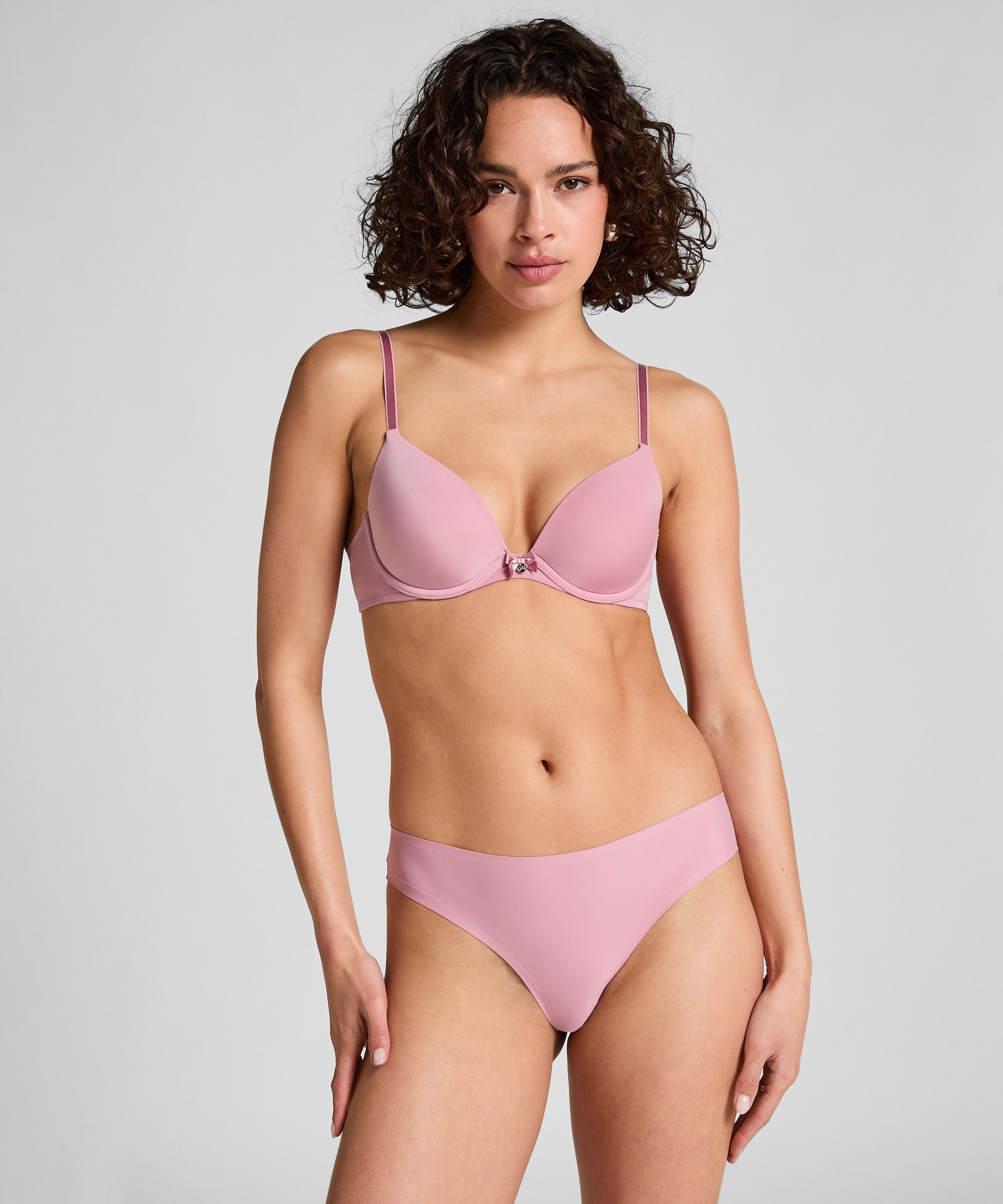 Invisible brazilian Lace Back, Roze