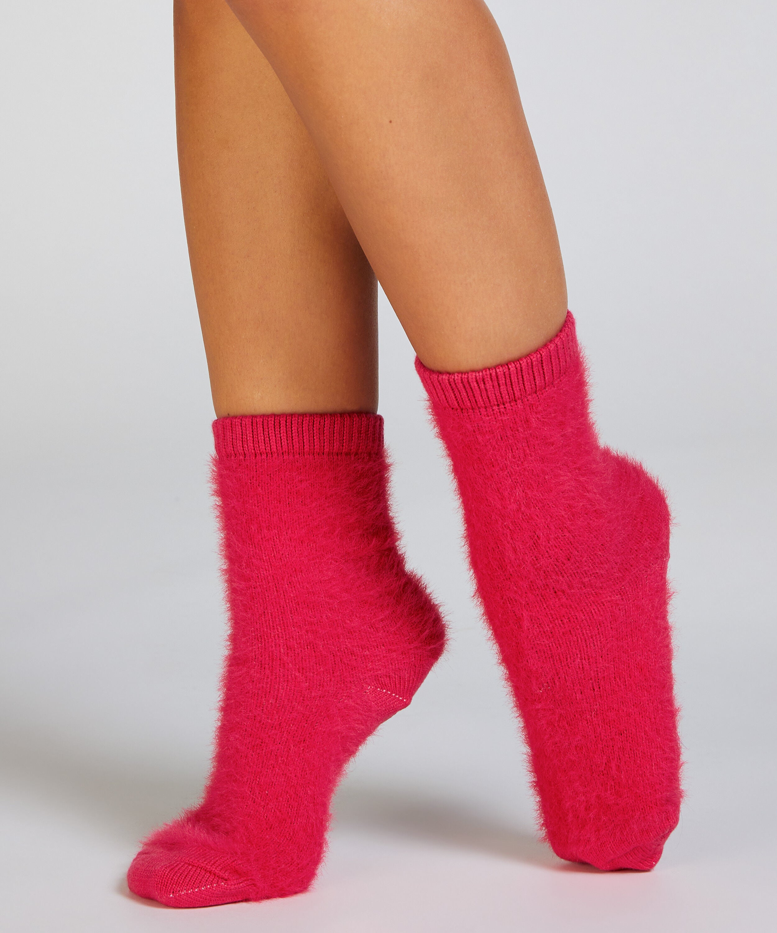 1 paar gebreide sokken, Roze