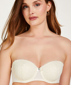 Voorgevormde strapless beugel bh Maya, Wit